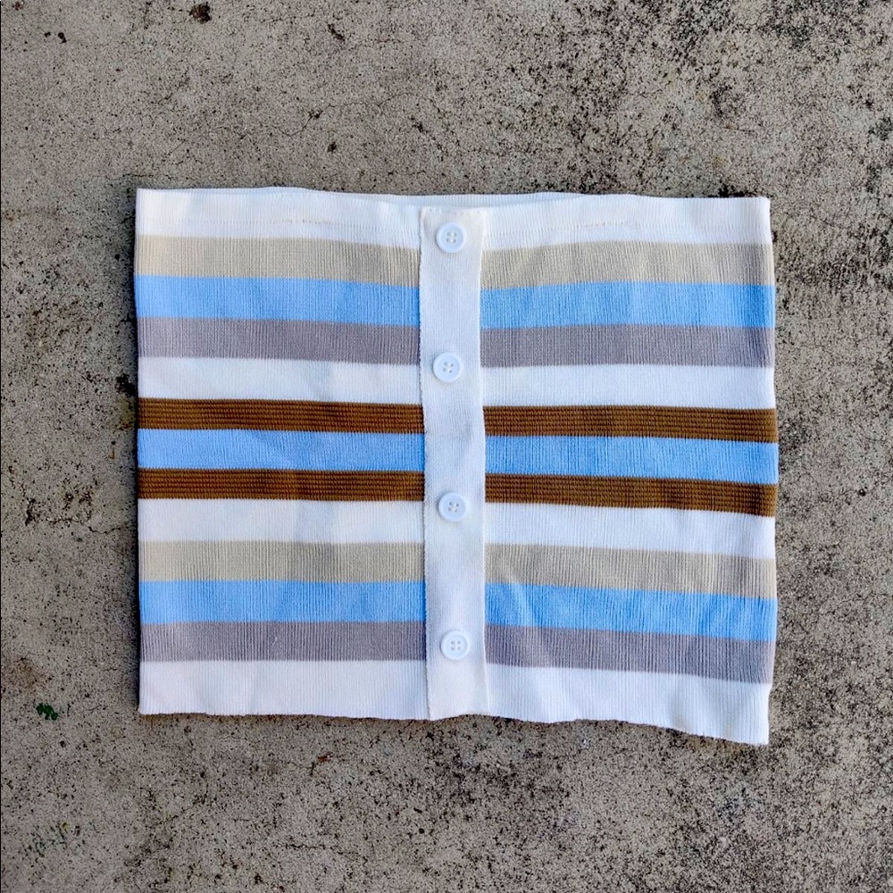 Retro Stripe Crop Top